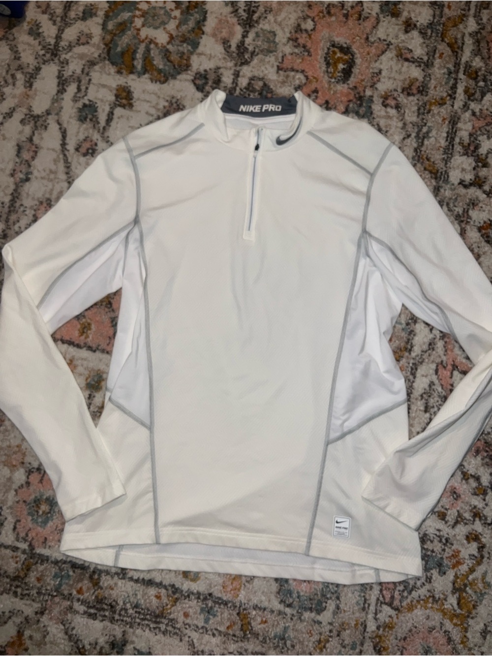 Nike Pro Men’s White Long-Sleeve Top